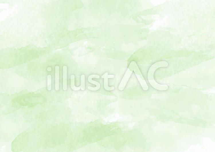 緑色の水彩背景の無料イラスト素材