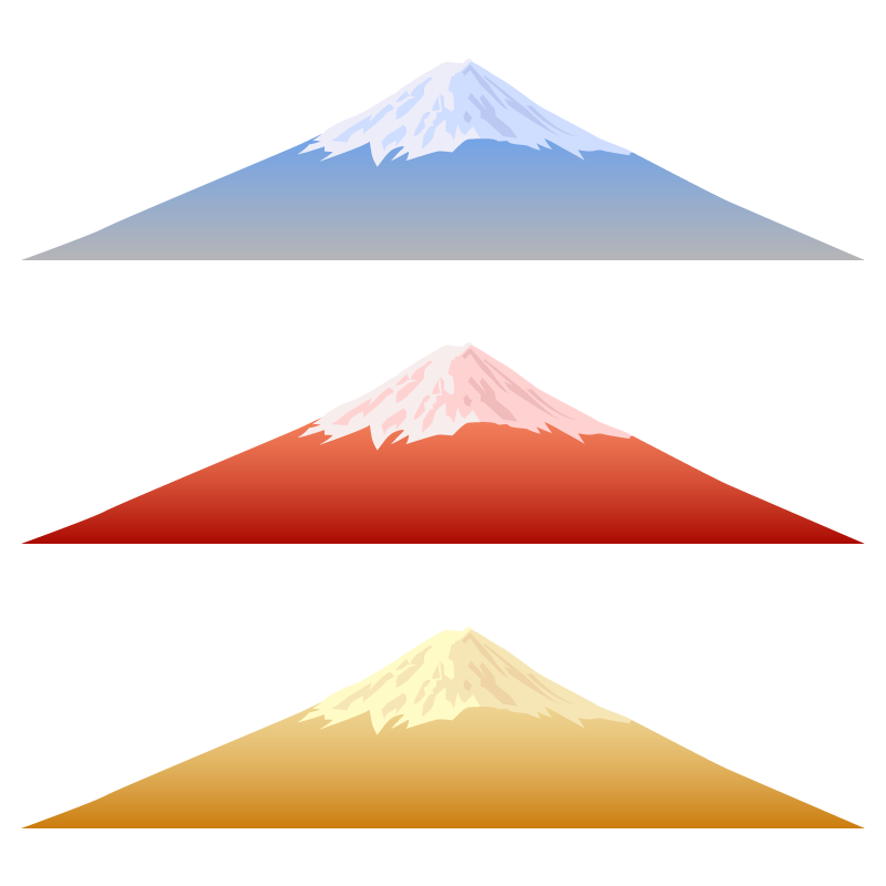 お正月・富士山の無料イラスト１
