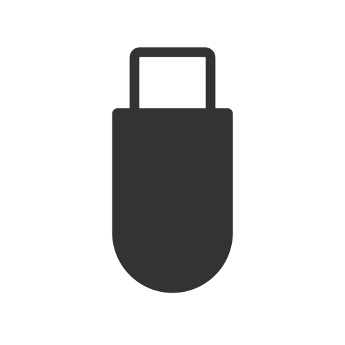 USBフラッシュメモリの無料アイコン