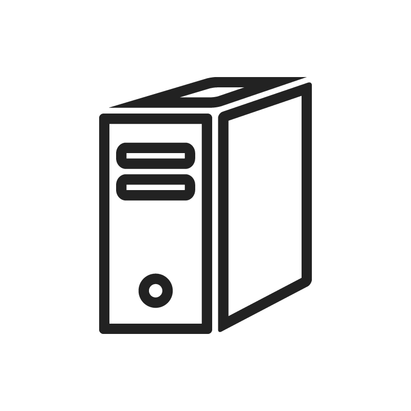 デスクトップパソコンのフリーアイコン・イラスト２