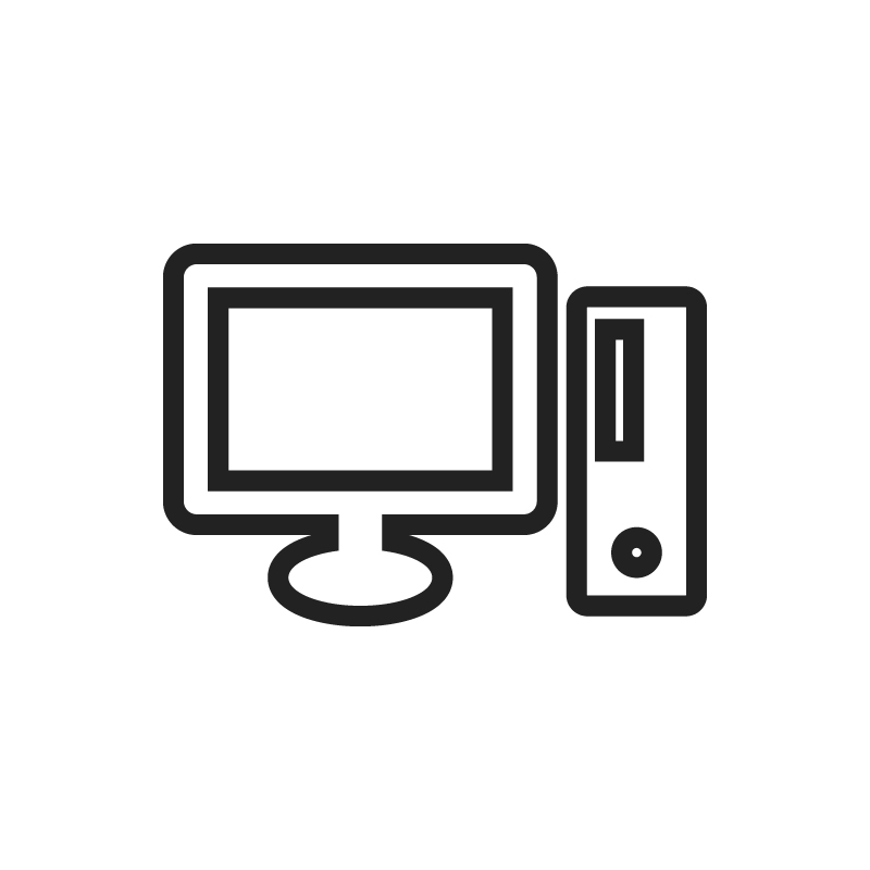 デスクトップパソコンのフリーアイコン４