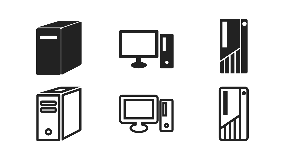 デスクトップ PC（SVG アイコン）