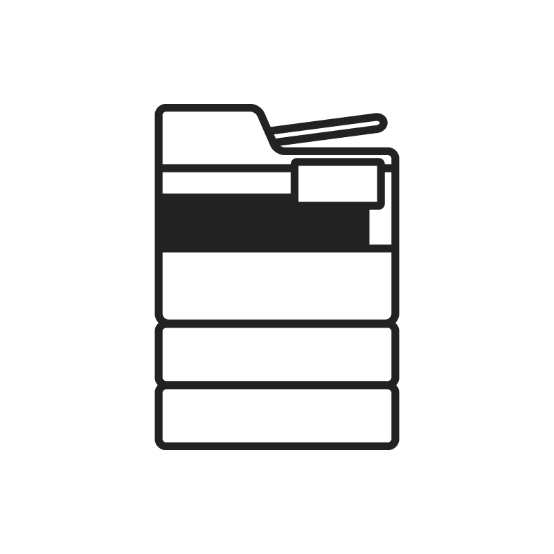 複合機・FAX のフリーアイコン・イラスト１