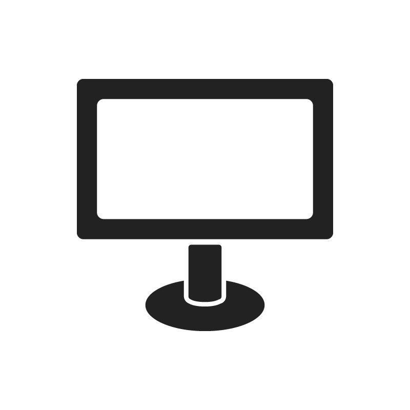 モニターのフリーアイコン・イラスト１