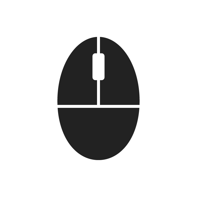 マウスのフリーアイコン・イラスト１