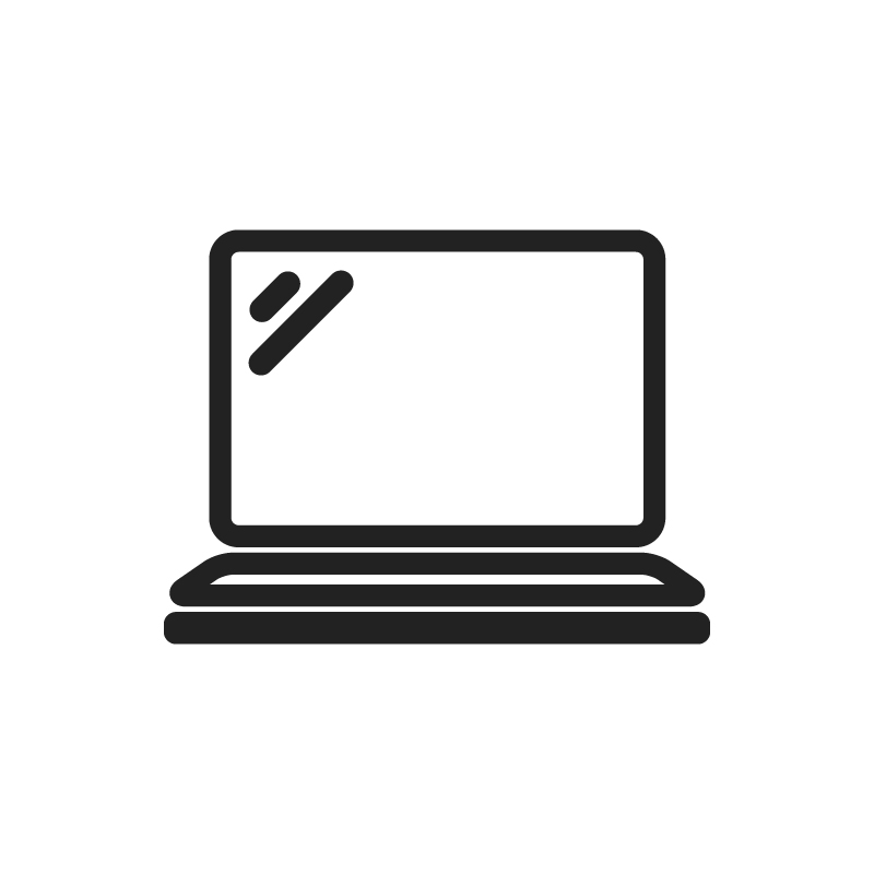 ノートパソコンのフリーアイコン・イラスト５