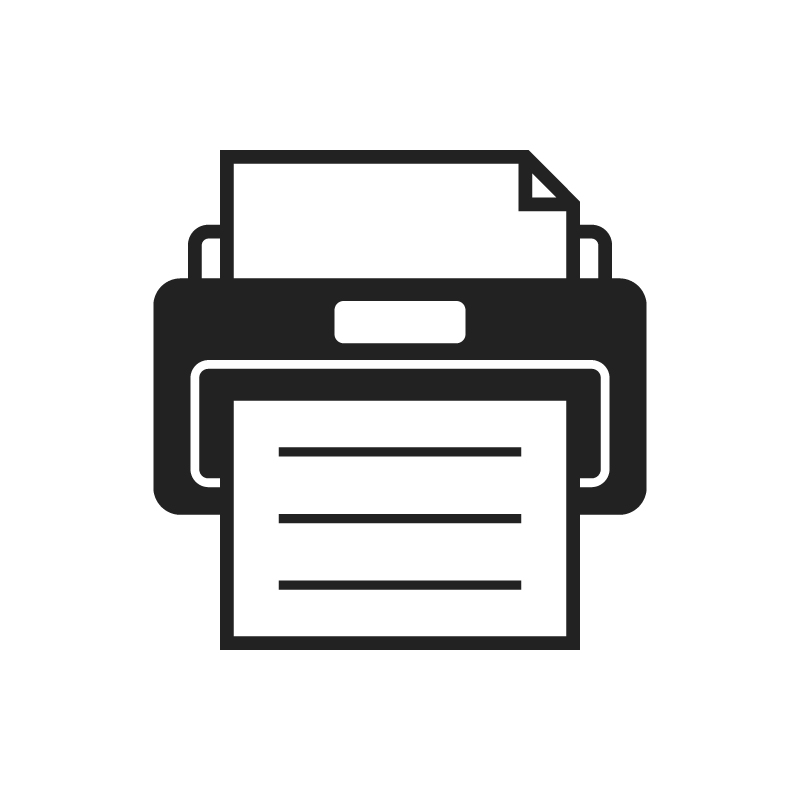 プリンターのフリーアイコン・イラスト１