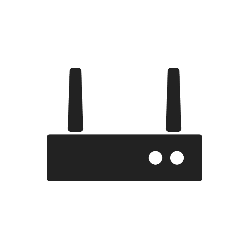 ルーターのフリーアイコン・イラスト１