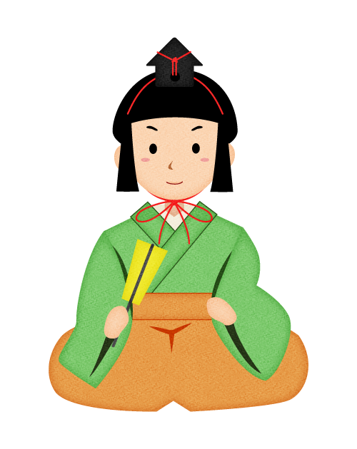 ひな祭り・五人囃子(謡)の無料イラスト