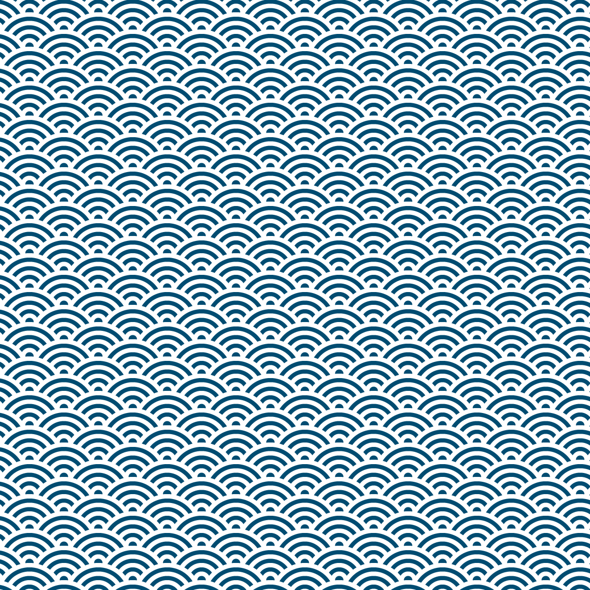 青海波のパターン素材・無料背景イラスト5-1