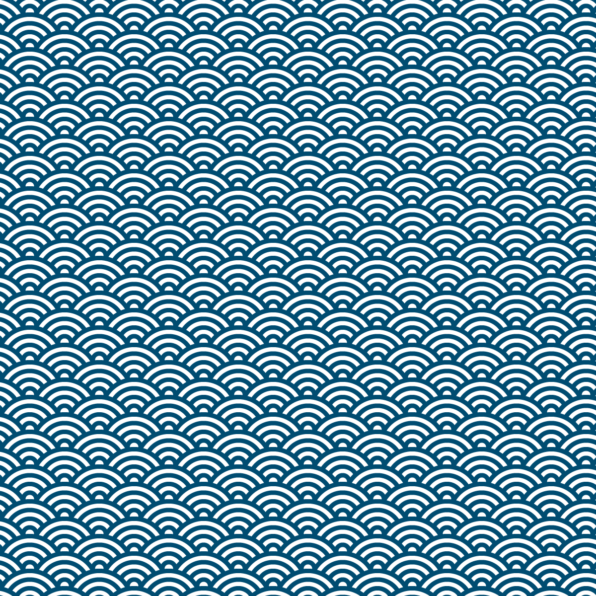 青海波のパターン素材・無料背景イラスト5-2