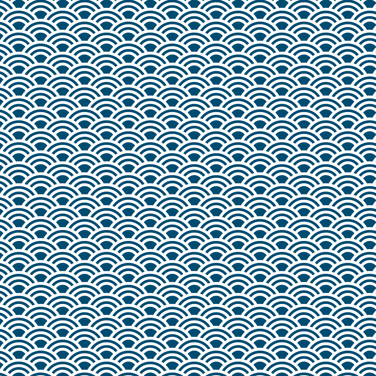 青海波のパターン素材・無料背景イラスト7-1