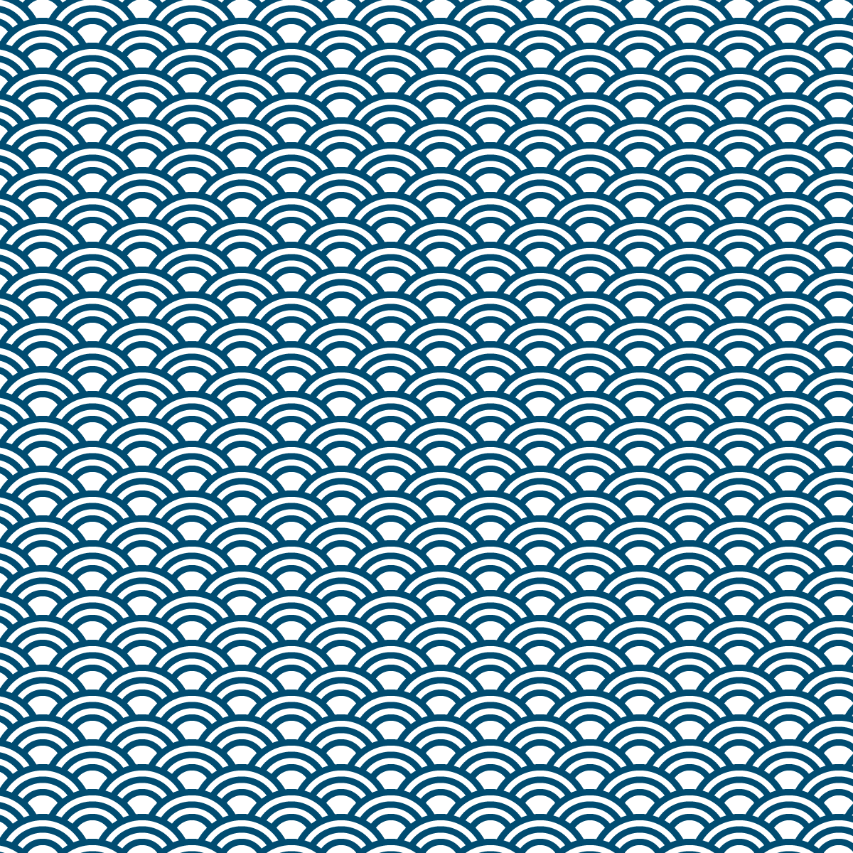 青海波のパターン素材・無料背景イラスト7-2